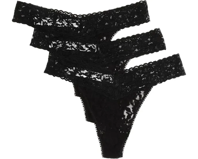 Набор из 3 стрингов Hanky Panky с классической посадкой и хлопковой ластовицей
