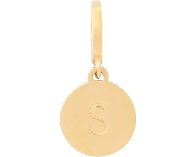 Подвеска Kate Spade New York Mini S с гравировкой из латуни