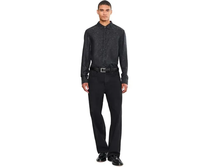 John Varvatos рубашка Rodney W673W26 из модала с геометрическим узором
