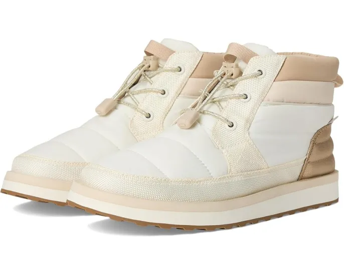 Кроссовки Sanuk Puffy Chiller Mid 2 Glam на шнурках с эластичными петлями
