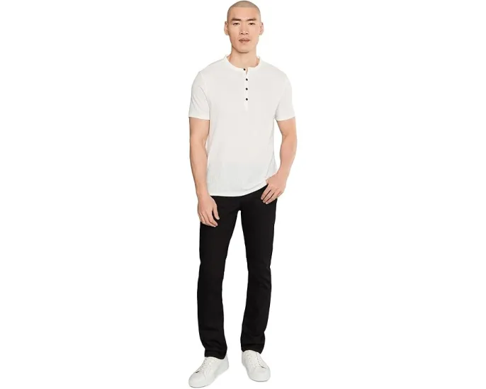 Футболка John Varvatos Egon Henley с планкой на четырех пуговицах