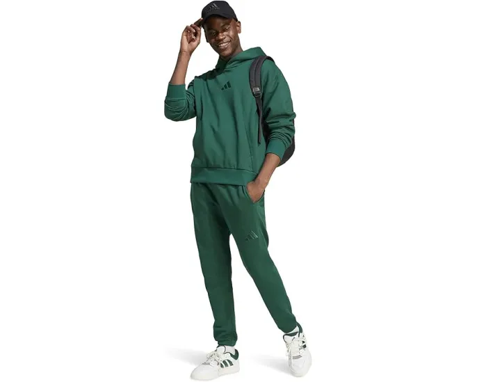 Брюки Adidas All SZN Fleece Regular Tapered из флиса с переработанным полиэстером