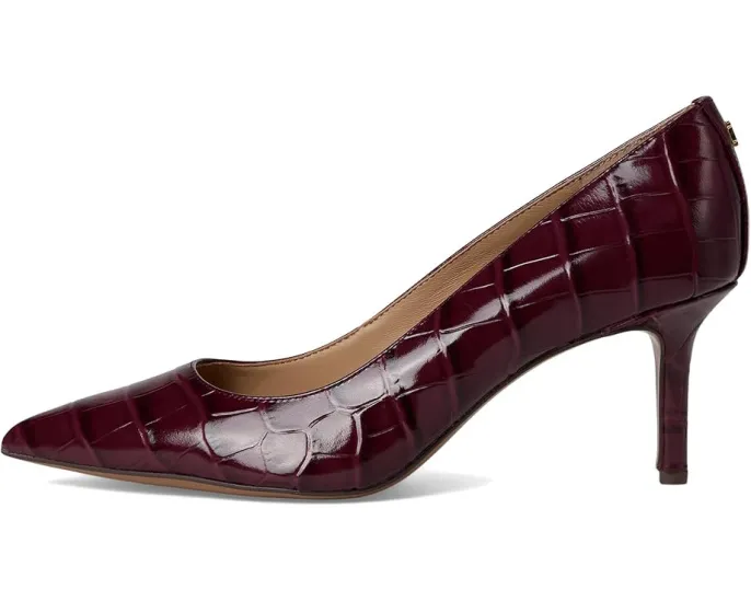 Лодочки LAUREN Ralph Lauren Lanette из кожи с тиснением под крокодила