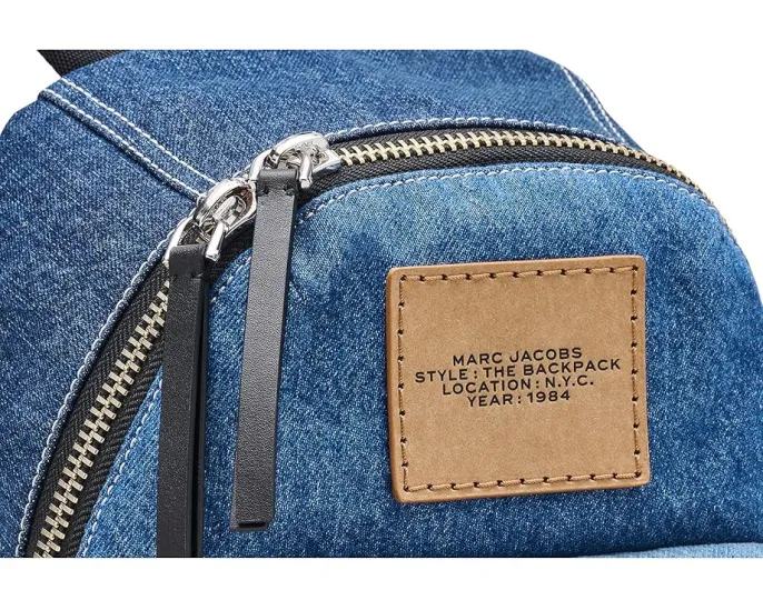 Цветной джинсовый рюкзак Biker Color-Block Denim Marc Jacobs