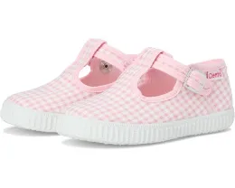 Детские туфли Cienta 51052 с клетчатым принтом и регулируемой пряжкой