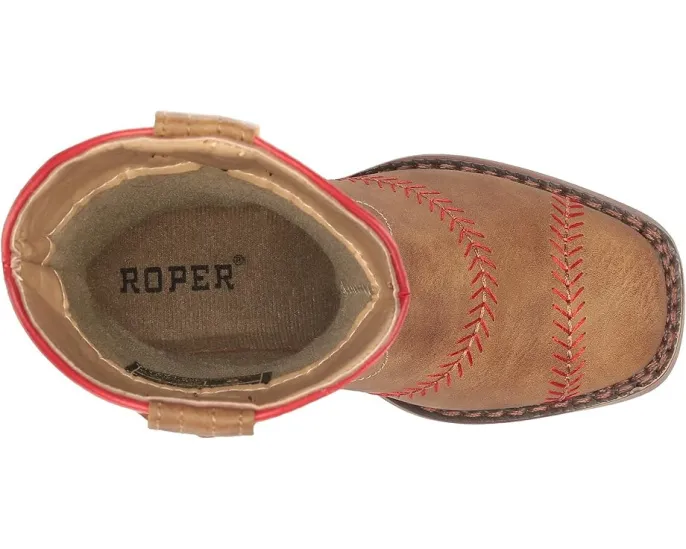 Детские ковбойские сапоги Roper Kids Baseball с бейсбольным принтом