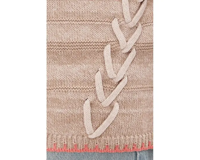 Свитер NIC+ZOE Stitched Layers со строчкой и полосками из переработанного полиэстера