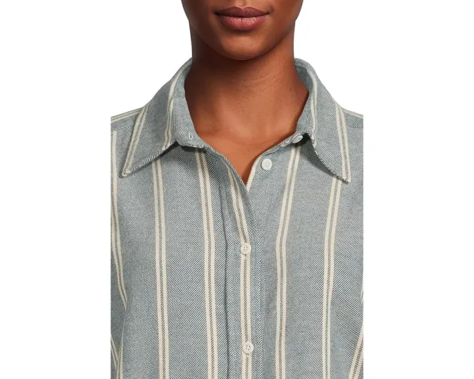 Фланелевая рубашка Faherty The Heirloom Portuguese Relaxed из органического хлопка