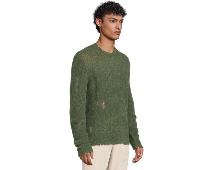 Свитшот Bleaker Crew от AllSaints с круглым вырезом и открытой резинкой