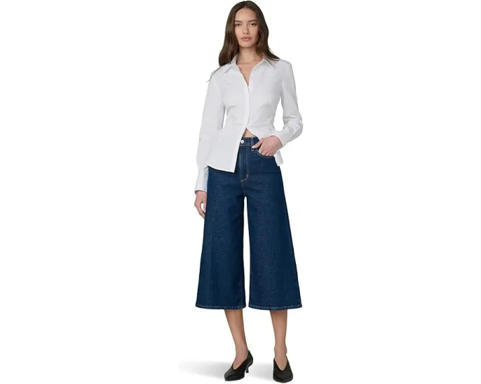 Джинсы Joe's Jeans The Culotte укороченные с высокой посадкой и широкими штанинами