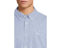 Рубашка Barbour Nelson Tailored из смеси льна и хлопка с нагрудным карманом