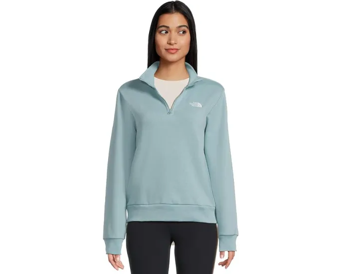 Свитшот The North Face Evolution с молнией на четверть и вышивкой