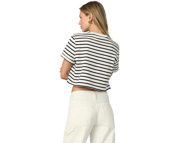 Футболка Joe's Jeans The Boxy Tee с полосками и коротким кроем