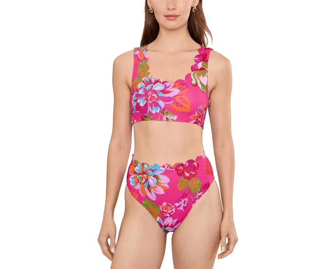 Плавки Nessa с высокой талией и фигурным поясом для гладкой посадки