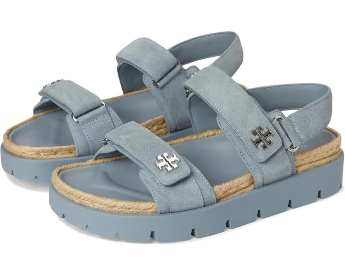 Сандалии Tory Burch Kira Rope Sport Sandal с ремешками на липучке и кожаной стелькой
