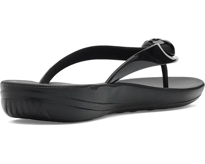 Шлепанцы iQushion Glossy Button FitFlop с резиновым верхом