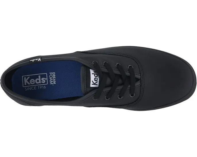 Кожаные кроссовки Keds Champion Leather Lace Up на резиновой подошве