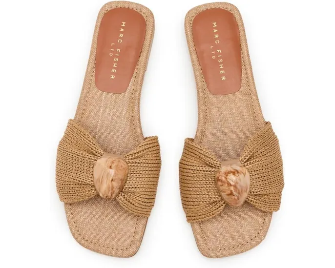 Сандалии Nalena Casual Sandals с квадратным носком и плетеным декором от Marc Fisher LTD