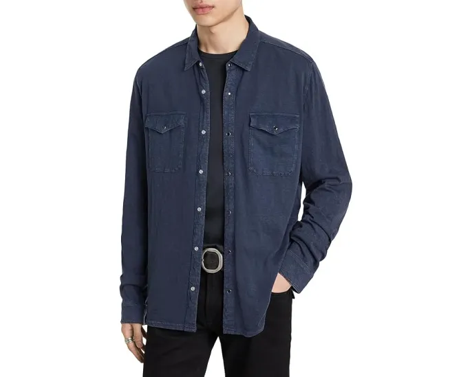Рубашка John Varvatos Arvon Western с накладными карманами