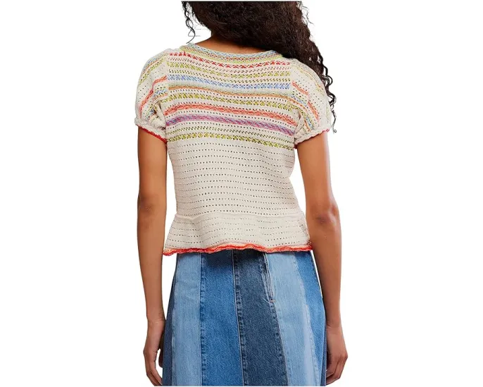 Free People Свитер Friendship с вязаным узором и завязками