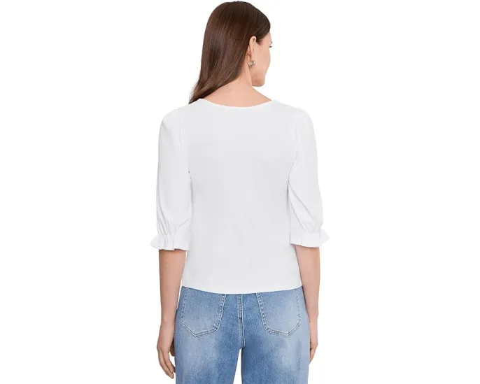 Укороченная футболка Liverpool Los Angeles Petite с V-образным вырезом и рукавом 3/4