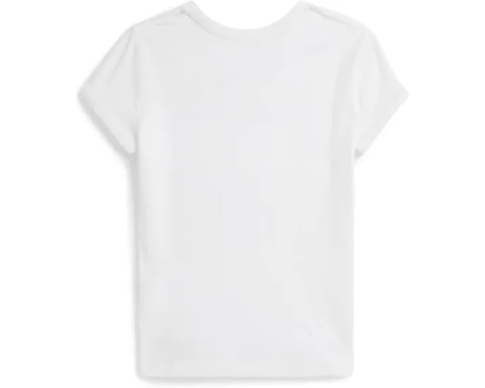 Футболка из хлопкового джерси с логотипом Polo Ralph Lauren Kids для детей постарше