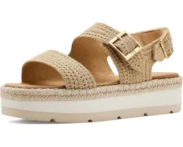 Сандалии TOMS Giana на платформе с регулируемой застежкой на липучке