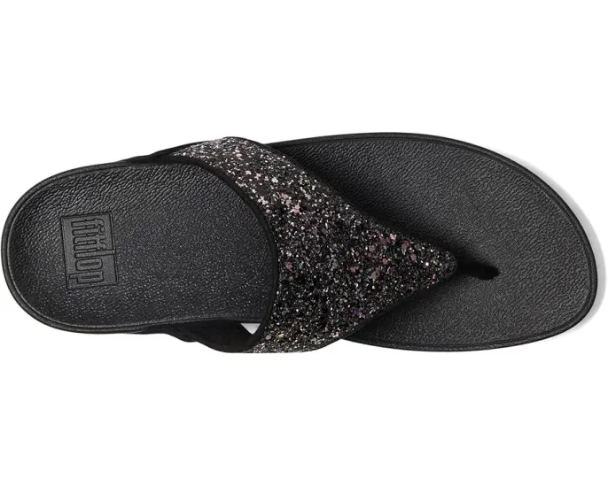 Сандалии FitFlop Lulu Multi-Tonal Glitter с перемычкой и блестками