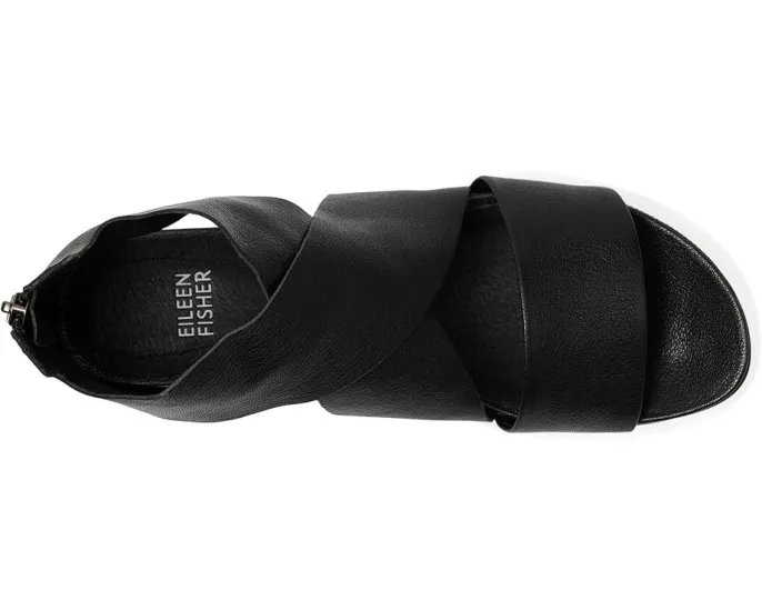 Сандалии Eileen Fisher Sport с открытым носком и застежкой-молнией