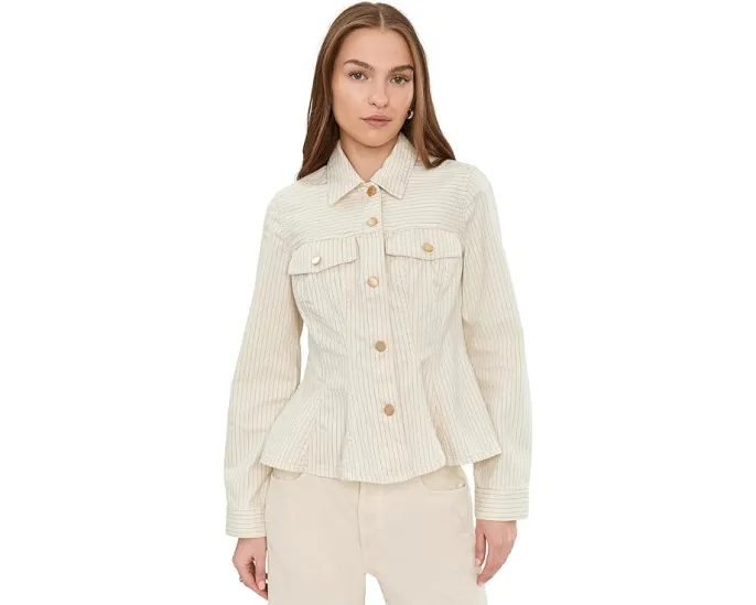 Джинсовая куртка Liverpool Los Angeles в стиле тракер с клешом