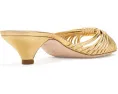 Туфли Loeffler Randall Dixie на каблуке-котенок с золотистой кожей