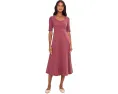 Fit & Flare Scoop Midi Dress