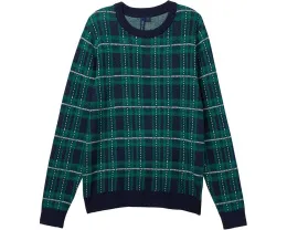 Детский свитер Janie and Jack с рисунком в клетку и воротником-гольф