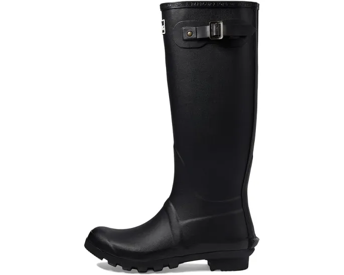 Резиновые сапоги Barbour Bede с подкладкой в клетку и регулируемой пряжкой
