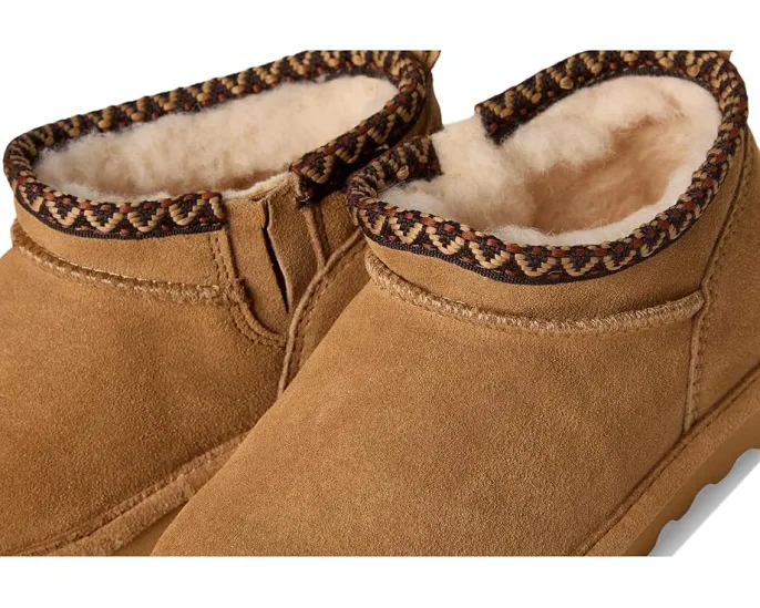 Детские короткие сапожки Bearpaw Kids Super Shorty Deco с защитой Bearcoat
