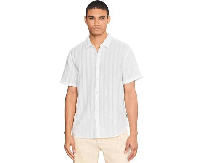 Рубашка Carson с коротким рукавом John Varvatos White