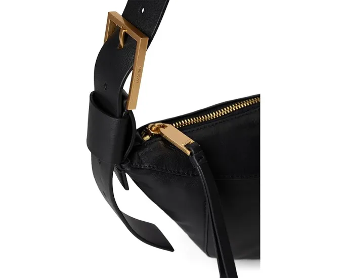 Сумка кроссбоди AllSaints Luna из мягкой овечьей кожи со скрученными швами