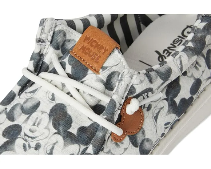 Детские кеды Hey Dude Kids Wally Mickey Mouse Print с принтом Микки Мауса