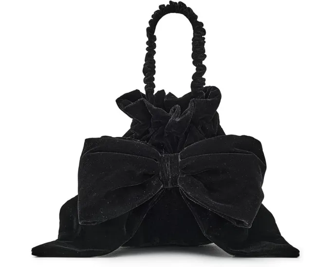 Сумка Free People Belle Velvet Bow из бархата с большим бантом