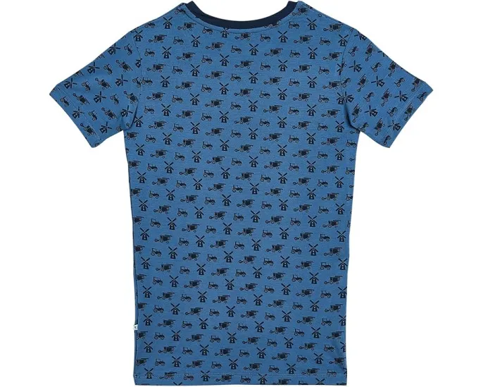 Kickee Pants Kids Пижамный комплект с коротким рукавом и принтом