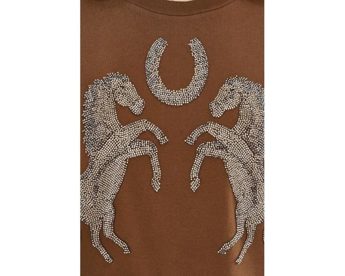 Свитшот AllSaints Luck Pippa с пайетками из органического хлопка