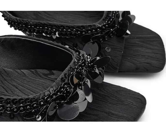 Сандалии Circus NY by Sam Edelman Juliana с пайетками и низким расклешенным каблуком