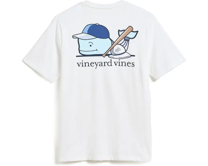 Футболка Blue Baseball Whale с коротким рукавом для детей Vineyard Vines