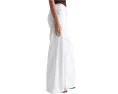 Джинсы Saige Wide Leg из мягкого денима белого цвета с высокой посадкой AG Jeans