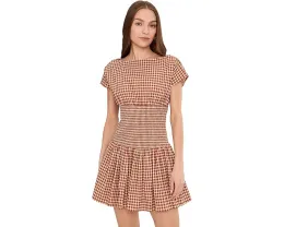 Мини-платье Boatneck Drop Waist с присборенным лифом от Avec Les Filles