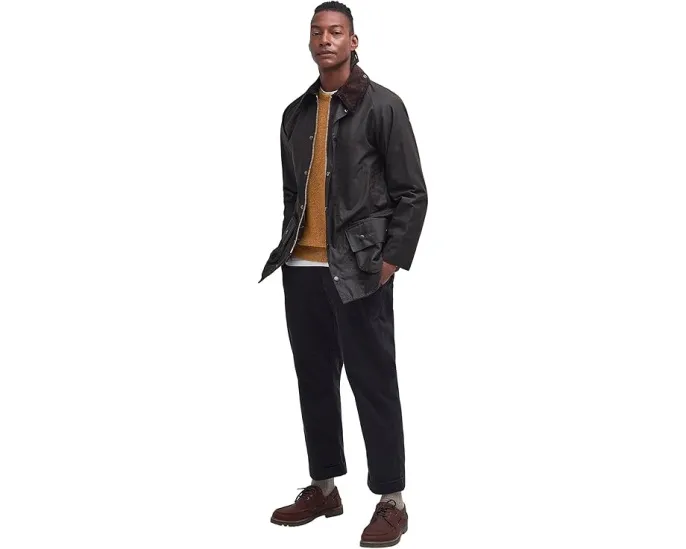Классическая вощеная куртка Barbour Classic Beaufort Wax Jacket с отстегивающимся капюшоном