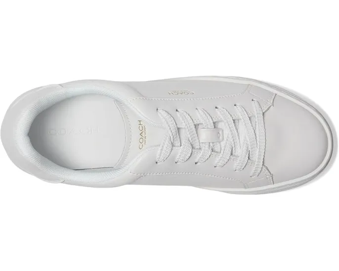 Кожаные кроссовки High Line Leather Sneaker от COACH с амортизированным воротником