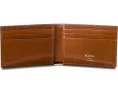 Bosca Roma Italia компактный кожаный кошелек-бифолд