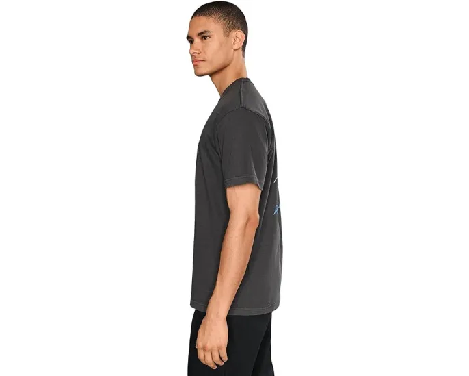 Футболка RVCA Frond Mural Short Sleeve с тропическим принтом и винтажным кроем