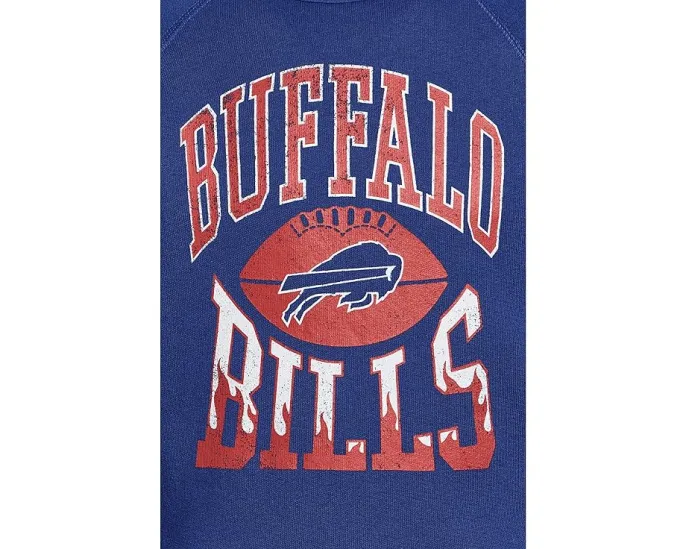 Детская футболка Junk Food Clothing Kids с принтом Buffalo Bills и длинным рукавом